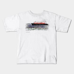 Narrowboat under bridge Kids T-Shirt